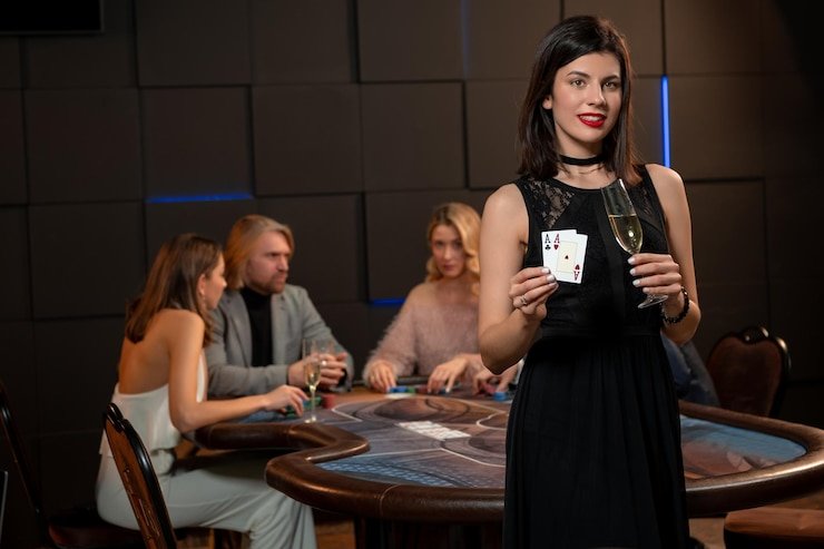 rajacasino88 live dealer table with professional croupier